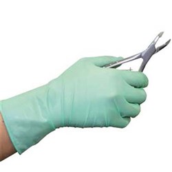 Gloves HENRY SCHEIN Aloe Latex Powder Free Green Extra Small - Box of 100