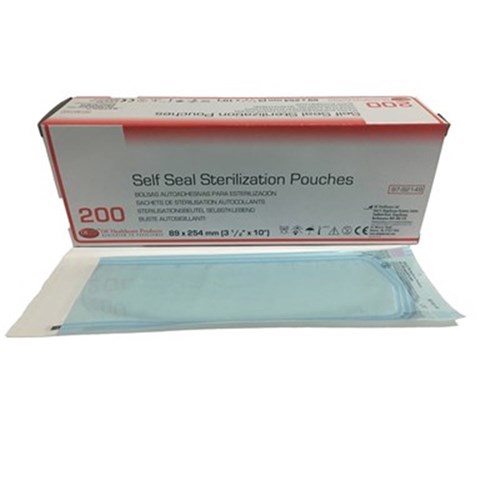 DE Selfseal Pouch 89 x 254mm Box of 200
